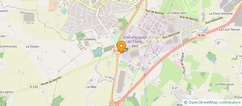 localisation de l'entreprise MADAME CONSTANCE ROINNEL  BREAL-SOUS-MONTFORT