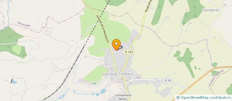 localisation de l'entreprise MADAME CONSTANCE TERTOIS  LAROQUE-TIMBAUT