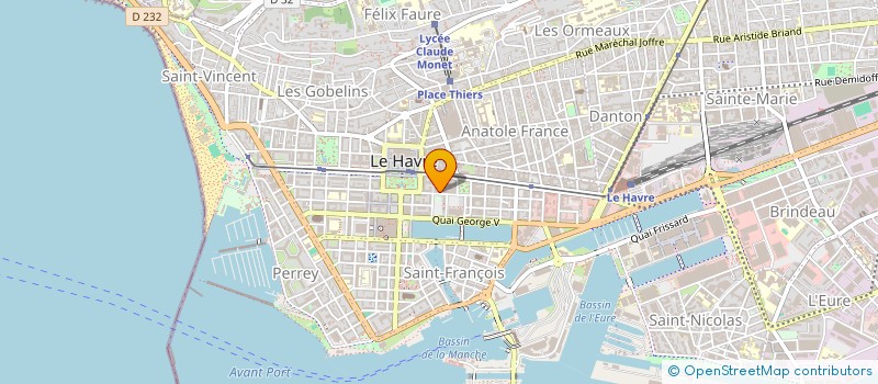 localisation de l'entreprise MADAME CONSTANCE VERCOUSTRE  LE HAVRE