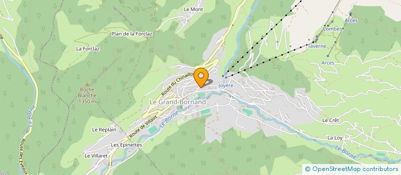 localisation de l'entreprise MADAME CONSTANCE VULLIET  LE GRAND-BORNAND