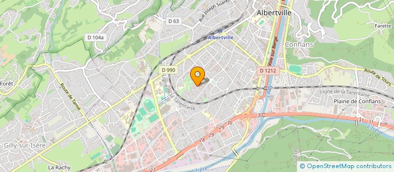 localisation de l'entreprise MADAME CONSTANTA RADU  ALBERTVILLE