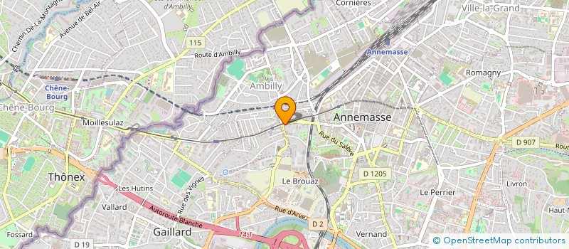 localisation de l'entreprise MADAME CONSTANTIA NDZANA BIYEBE  ANNEMASSE