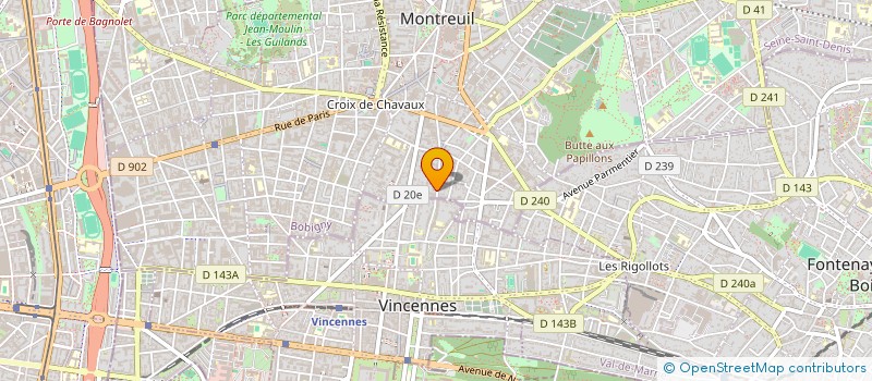 localisation de l'entreprise MADAME CORA COHEN à MONTREUIL
