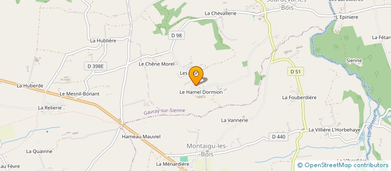 localisation de l'entreprise MADAME CORA COURTAIS  GAVRAY-SUR-SIENNE