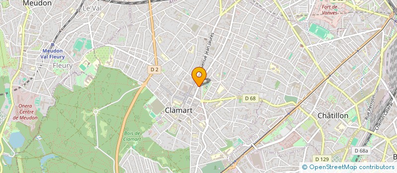 localisation de l'entreprise MADAME CORA FROGER à CLAMART