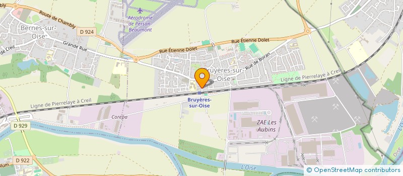 localisation de l'entreprise MADAME CORALEANE TURQUETIL  BRUYERES-SUR-OISE