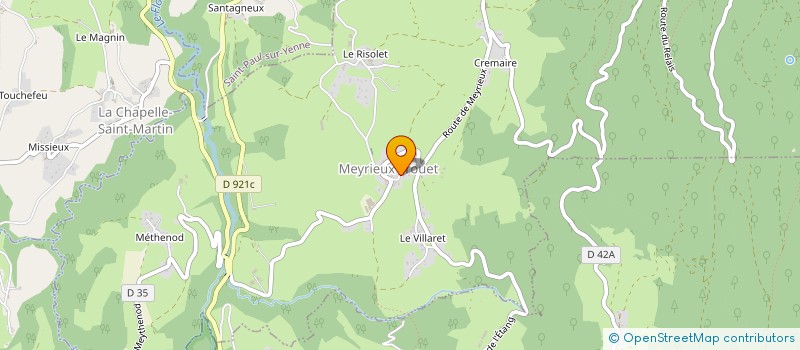 localisation de l'entreprise MADAME CORALIA MATIAS FERREIRA  SAINT-JEAN-DE-CHEVELU