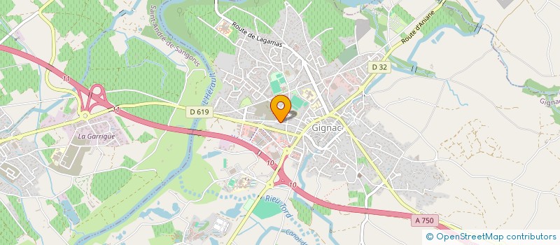 localisation de l'entreprise MADAME CORALIE ABBAL  GIGNAC