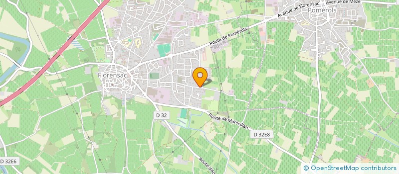 localisation de l'entreprise MADAME CORALIE ADELL  FLORENSAC