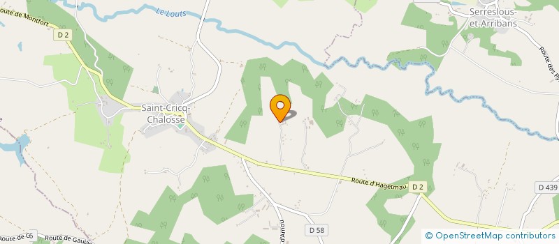 localisation de l'entreprise MADAME CORALIE ALONSO  SAINT-CRICQ-CHALOSSE