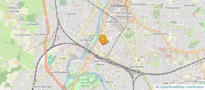 localisation de l'entreprise MADAME CORALIE ALVAREZ  LE MANS