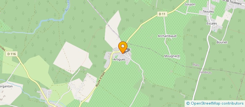 localisation de l'entreprise MADAME CORALIE ARGILES  LANDIRAS