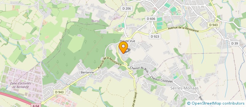 localisation de l'entreprise MADAME CORALIE ARNAL  MORLAAS