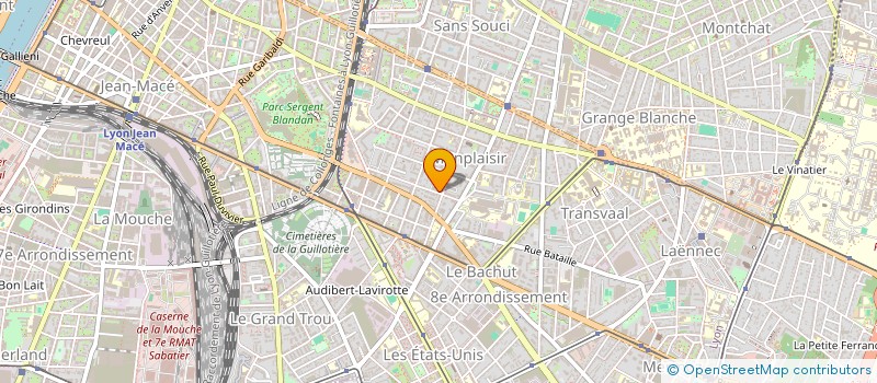 localisation de l'entreprise MADAME CORALIE AUBRY  LYON