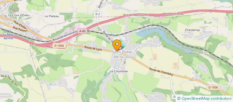 localisation de l'entreprise MADAME CORALIE AUDOYE  SAINT-DIDIER-DE-LA-TOUR