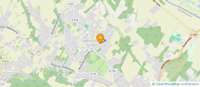 localisation de l'entreprise MADAME CORALIE AUGE  LAPEYROUSE-FOSSAT