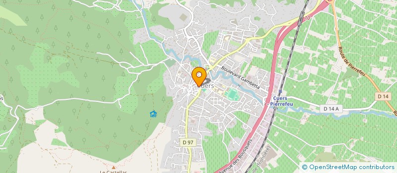 localisation de l'entreprise MADAME CORALIE AYMAR  CUERS