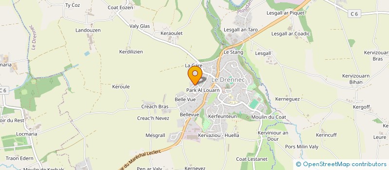 localisation de l'entreprise MADAME CORALIE BALCON  LE DRENNEC