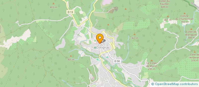 localisation de l'entreprise MADAME CORALIE BALLESTER à COTIGNAC