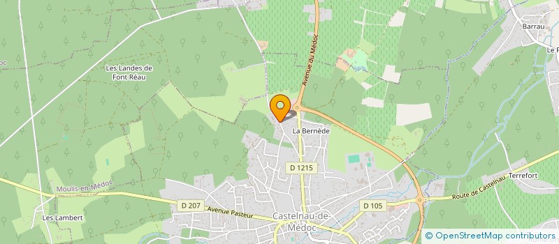 localisation de l'entreprise MADAME CORALIE BARAX  CASTELNAU-DE-MEDOC