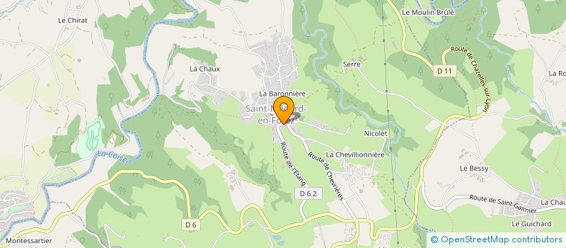 localisation de l'entreprise MADAME CORALIE BARDOU  SAINT-GALMIER