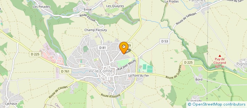 localisation de l'entreprise MADAME CORALIE BAUDEL  VIC-LE-COMTE