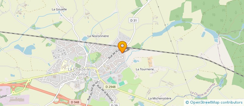 localisation de l'entreprise MADAME CORALIE BAZOT  LA CHAIZE-LE-VICOMTE