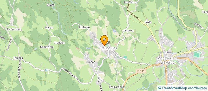 localisation de l'entreprise MADAME CORALIE BEAL  MONTFAUCON-EN-VELAY