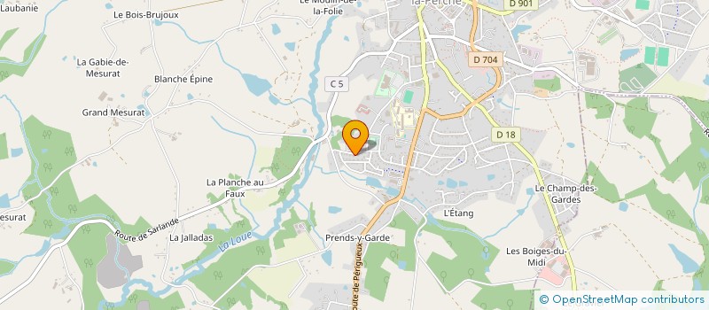 localisation de l'entreprise MADAME CORALIE BEAUFILS à SAINT-YRIEIX-LA-PERCHE