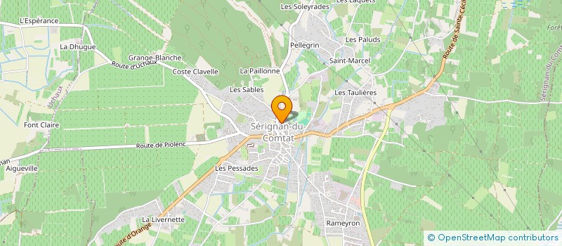 localisation de l'entreprise MADAME CORALIE BEAUP  SERIGNAN-DU-COMTAT