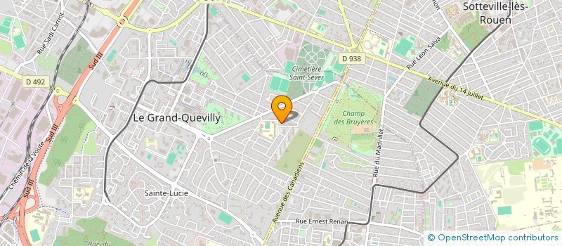 localisation de l'entreprise MADAME CORALIE BECHET à LE GRAND-QUEVILLY