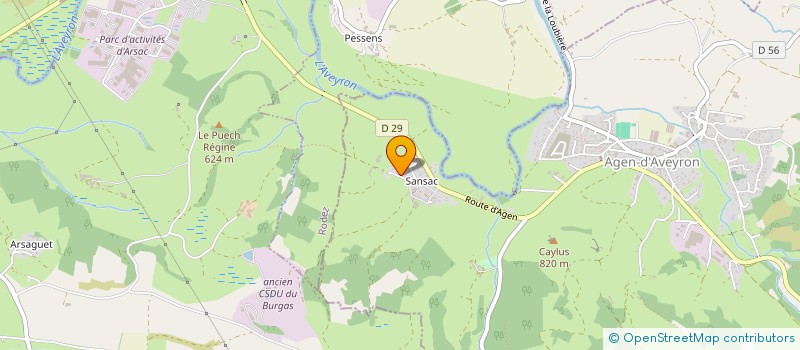 localisation de l'entreprise MADAME CORALIE BELLE  AGEN-D'AVEYRON