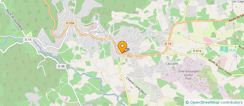 localisation de l'entreprise MADAME CORALIE BENEFICE à GRIMAUD