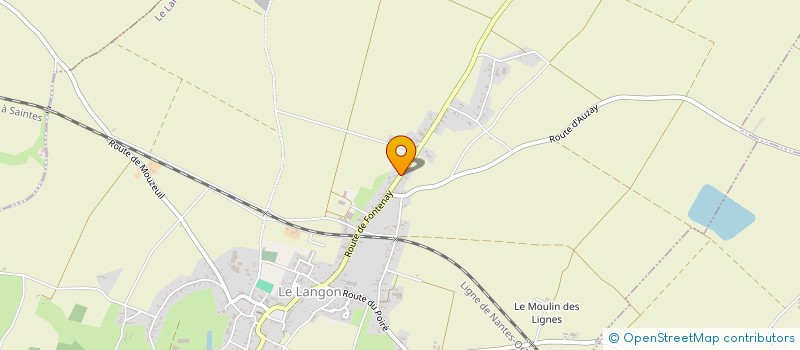 localisation de l'entreprise MADAME CORALIE BERLAND  LE LANGON