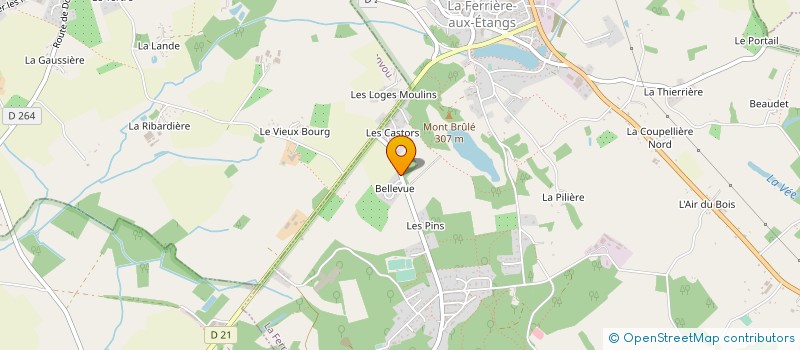localisation de l'entreprise MADAME CORALIE BERMOND à LA FERRIERE AUX ETANGS