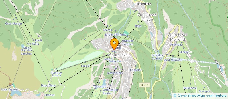 localisation de l'entreprise MADAME CORALIE BERNARD  COURCHEVEL