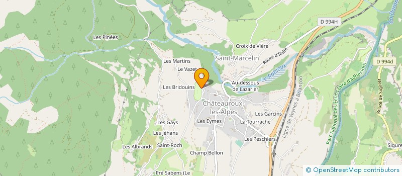 localisation de l'entreprise MADAME CORALIE BERNARD à CHATEAUROUX-LES-ALPES