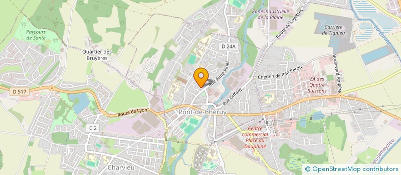 localisation de l'entreprise MADAME CORALIE BERNARDIN  PONT-DE-CHERUY