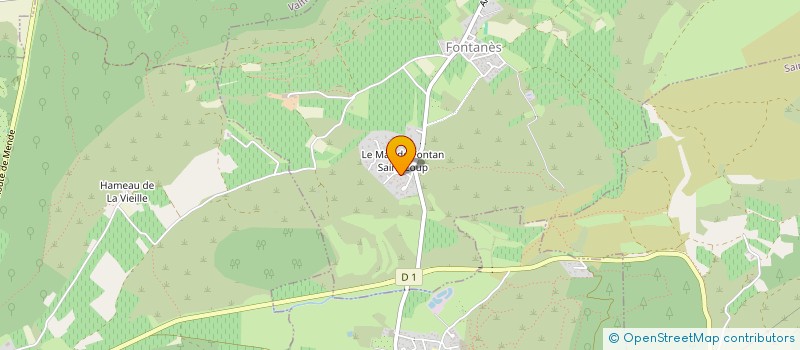 localisation de l'entreprise MADAME CORALIE BERNIER  FONTANES