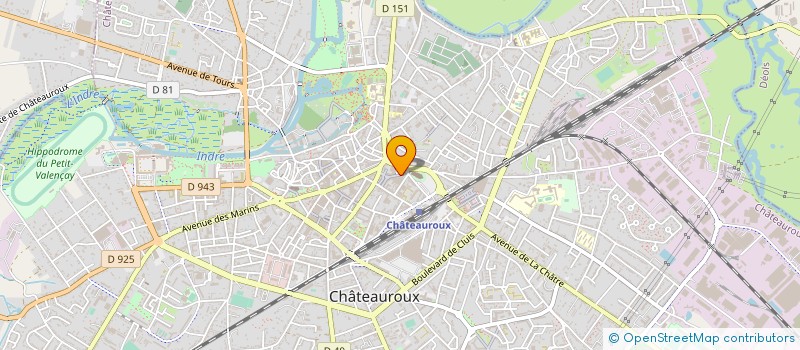 localisation de l'entreprise MADAME CORALIE BERTHELEMY à CHATEAUROUX