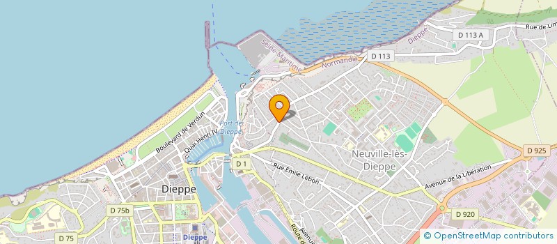 localisation de l'entreprise MADAME CORALIE BERTIN  DIEPPE