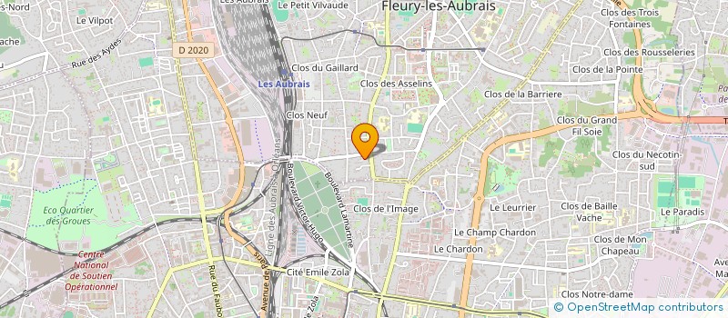 localisation de l'entreprise MADAME CORALIE BERUET à ORLEANS