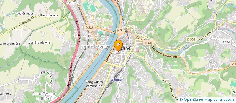 localisation de l'entreprise MADAME CORALIE BILLARD  VIENNE