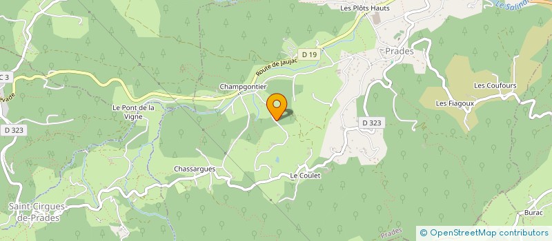 localisation de l'entreprise MADAME CORALIE BLANC  PRADES