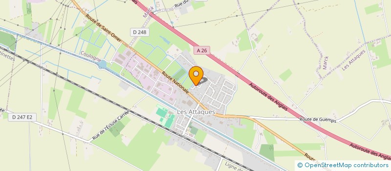 localisation de l'entreprise MADAME CORALIE BLOUME  LES ATTAQUES