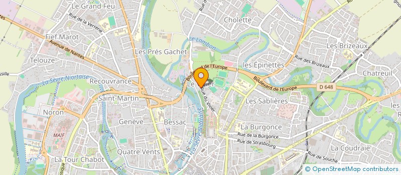 localisation de l'entreprise MADAME CORALIE BONDON à NIORT