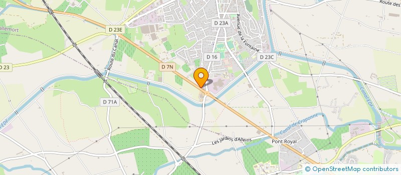 localisation de l'entreprise MADAME CORALIE BONNAT  MONTARNAUD