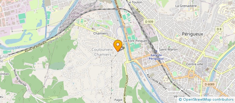 localisation de l'entreprise MADAME CORALIE BONNIN  COULOUNIEIX-CHAMIERS