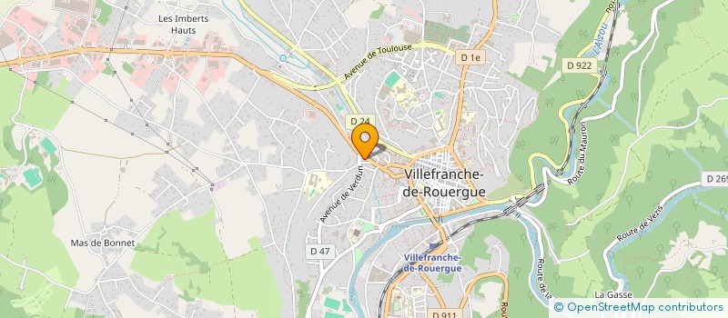 localisation de l'entreprise MADAME CORALIE BOQUET à VILLEFRANCHE-DE-ROUERGUE