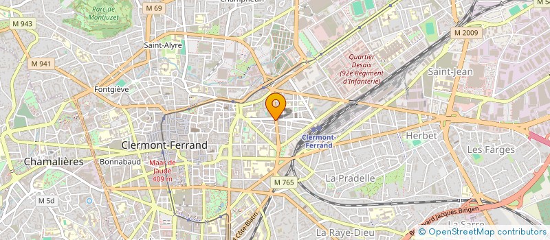 localisation de l'entreprise MADAME CORALIE BOURGUIGNON  CLERMONT-FERRAND